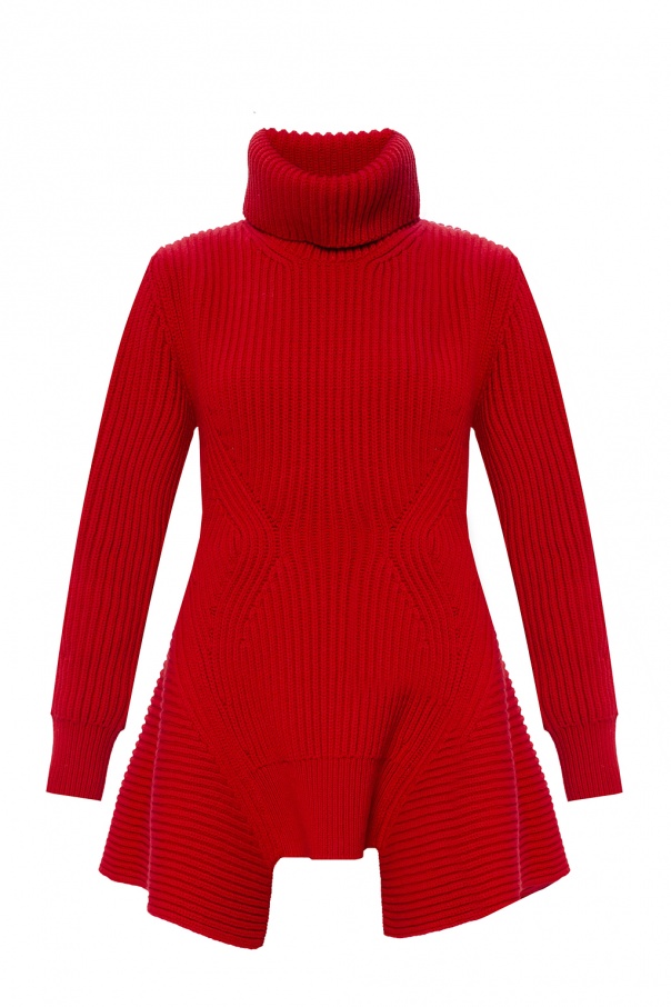 Alexander mcqueen red sweater best sale